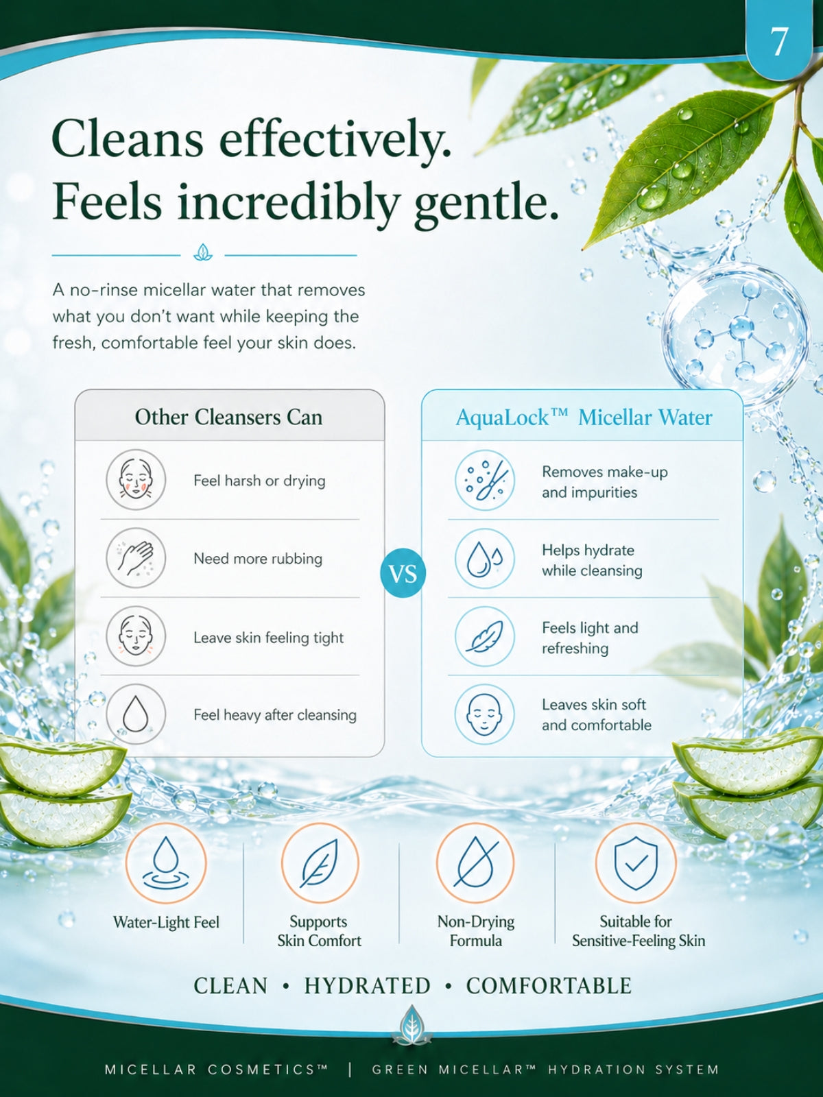 Micellar Cosmetics™ | AquaLock™ Hydrating Micellar Water
