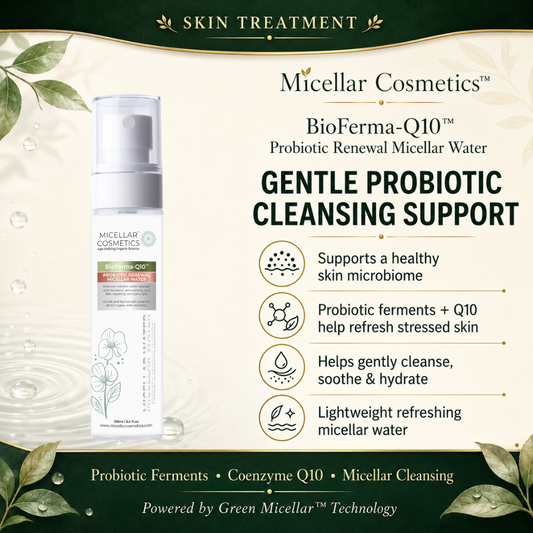 Micellar Cosmetics™ | Q10-BioFerma™ Probiotic Renewal Micellar Water