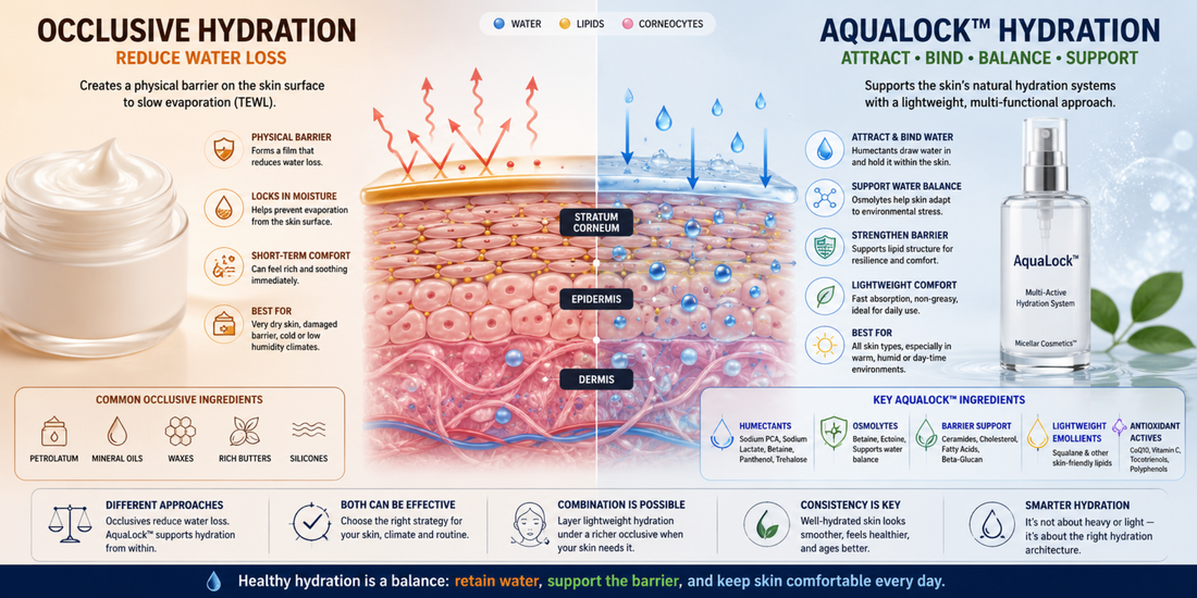 AquaLock™ vs Occlusive Moisturisers: Two Different Approaches to Skin Hydration
