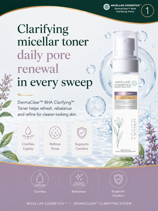 Micellar Cosmetics™ | DermaClear™ BHA Clarifying Toner / Micellar Water