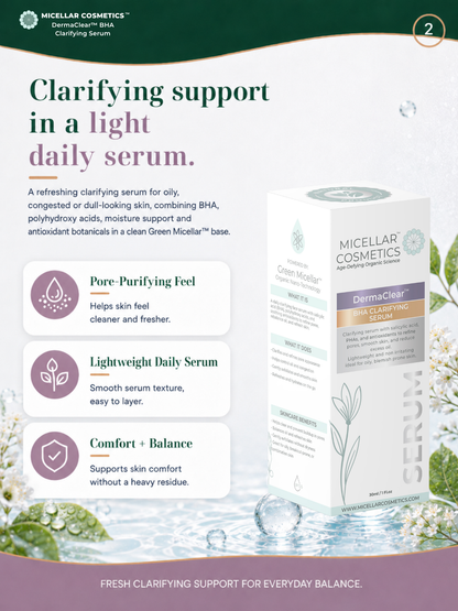 Micellar Cosmetics™ | DermaClear™ BHA Clarifying Serum