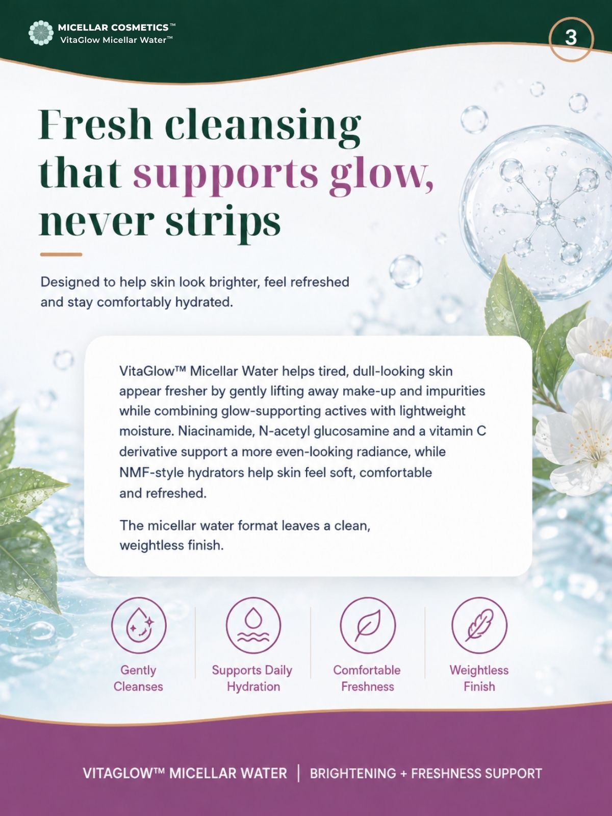 Micellar Cosmetics™ | VitaGlow Micellar Water™