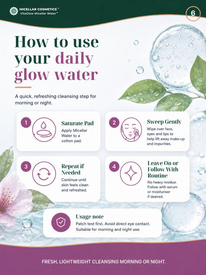 Micellar Cosmetics™ | VitaGlow Micellar Water™