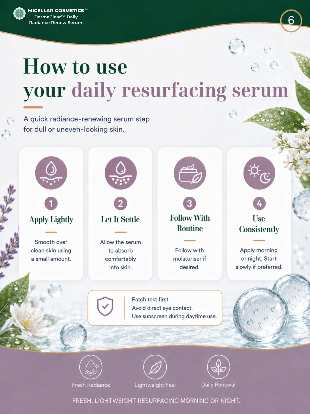 Micellar Cosmetics™ | DermaClear™ Daily Radiance Renew Serum