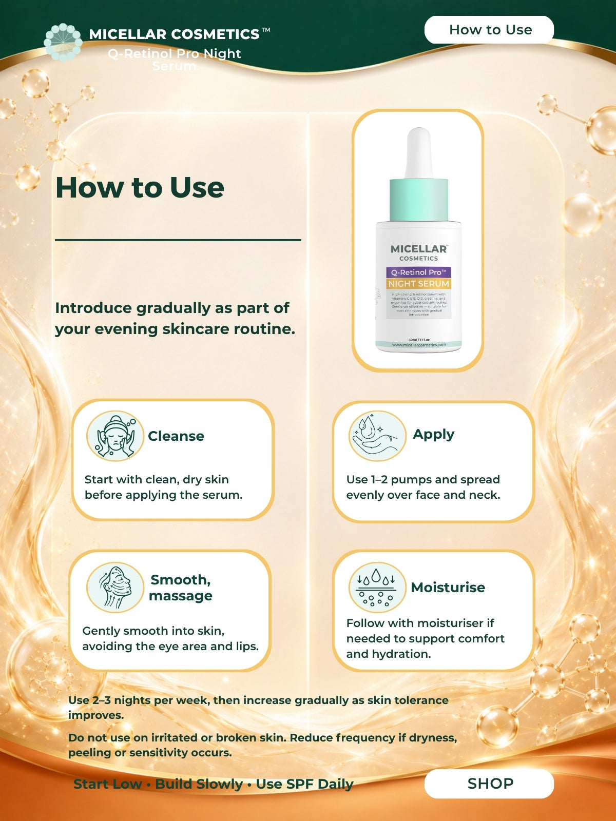 Micellar Cosmetics™ | Q-Retinol Pro™ Serum | Advanced Renewal Serum