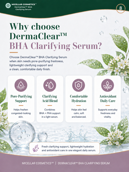 Micellar Cosmetics™ | DermaClear™ BHA Clarifying Serum