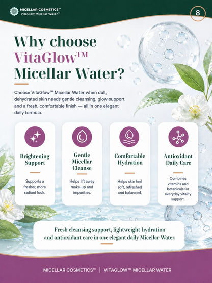 Micellar Cosmetics™ | VitaGlow Micellar Water™