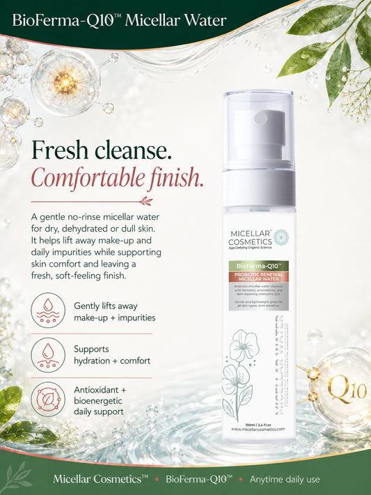 Micellar Cosmetics™ | Q10-BioFerma™ Probiotic Renewal Micellar Water