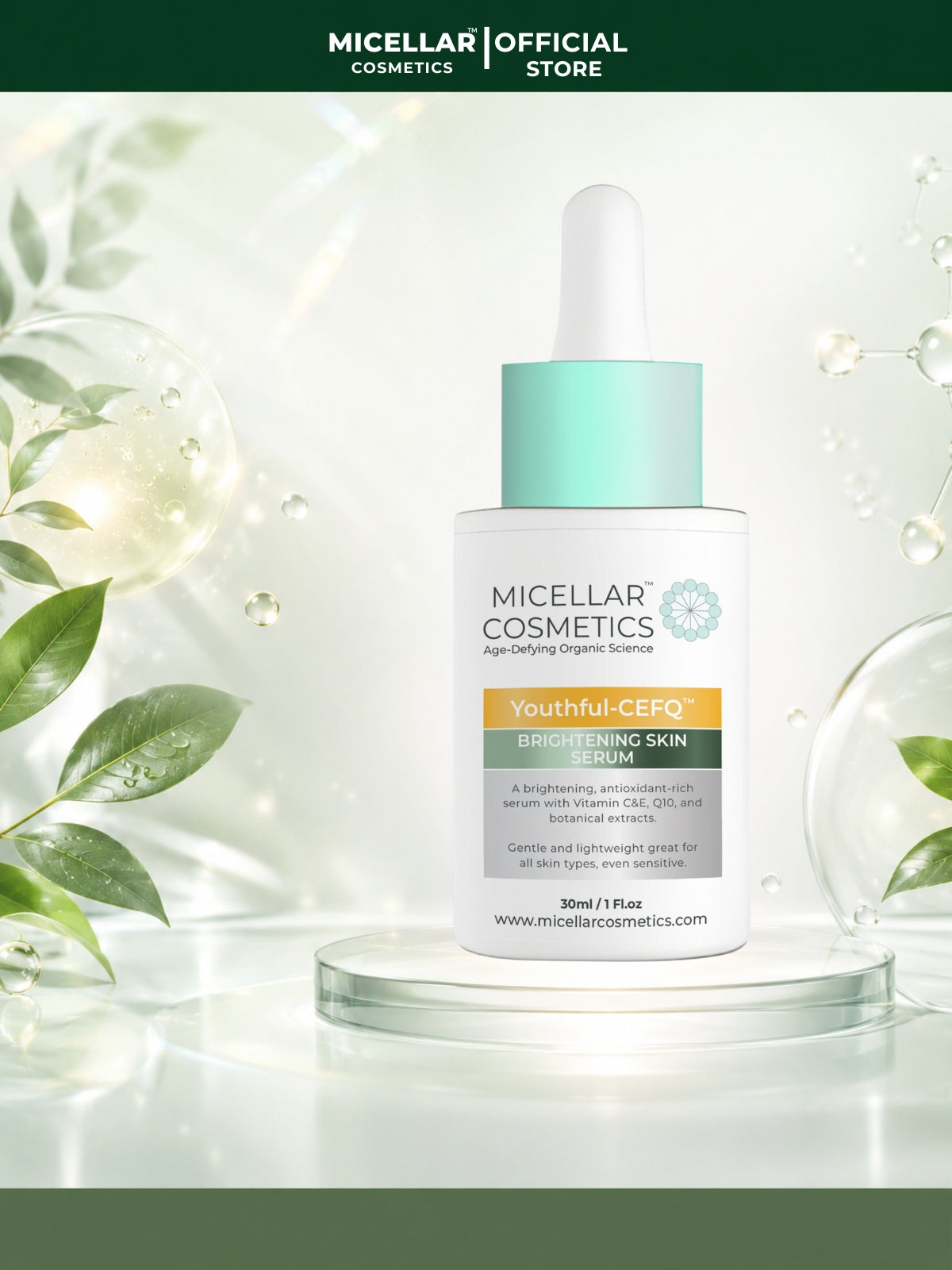 Micellar Cosmetics™ | Youthful-CEFQ™ Anti-Aging Serum