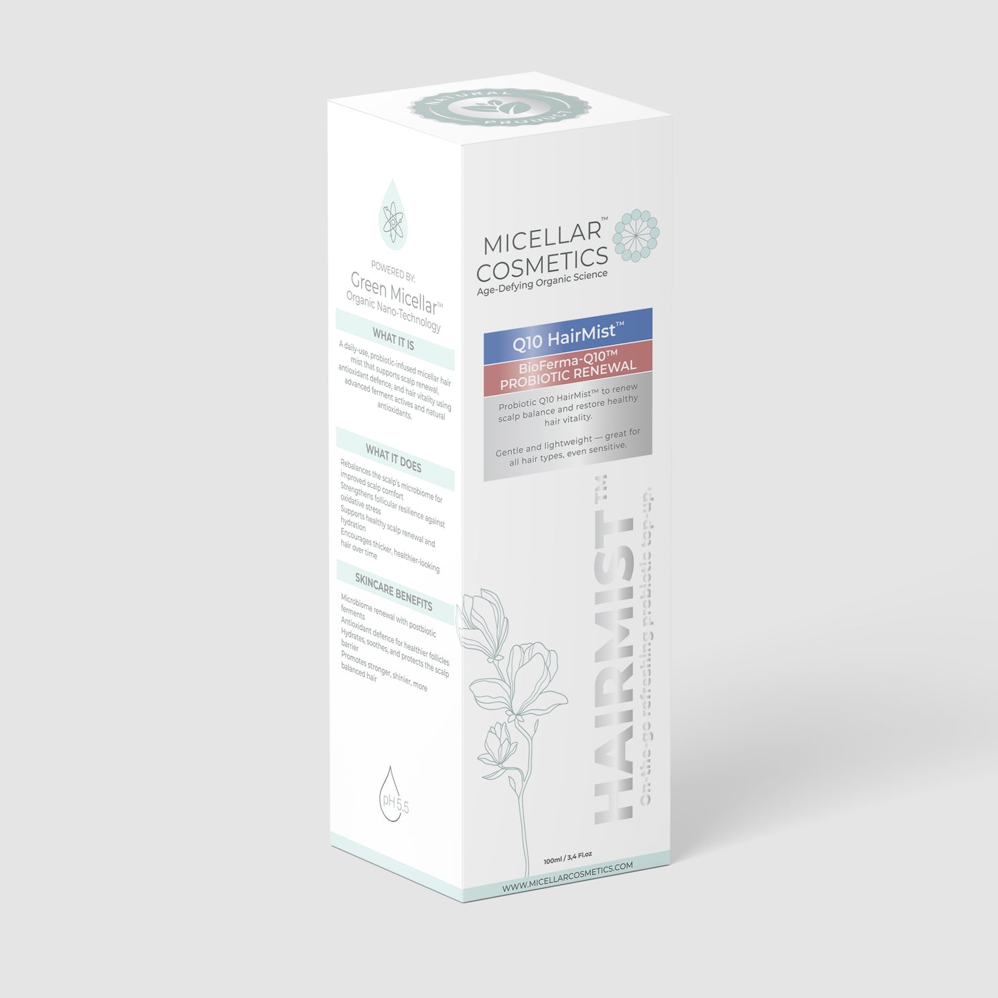 Micellar Cosmetics™ | BioFerma-Q10™ Probiotic Renewal HairMist™