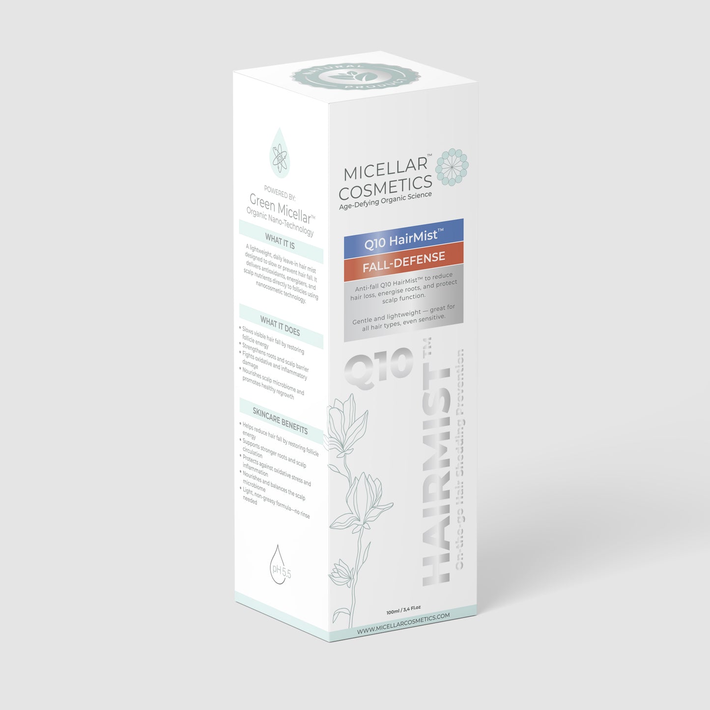 Micellar Cosmetics™ | Q10 Fall Defense HairMist™