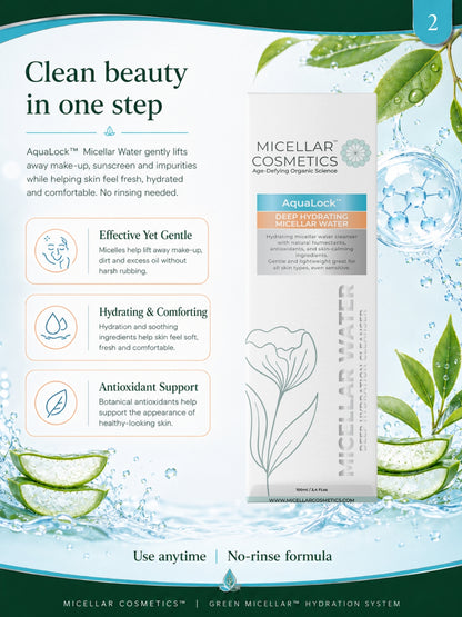 Micellar Cosmetics™ | AquaLock™ Hydrating Micellar Water