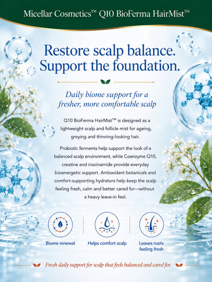 Micellar Cosmetics™ | BioFerma-Q10™ Probiotic Renewal HairMist™