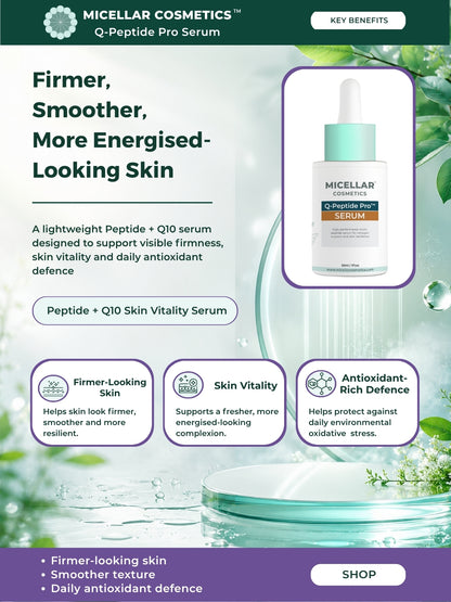 Micellar Cosmetics™ | Q-Peptide Pro™ Serum | Advanced Peptide Repair