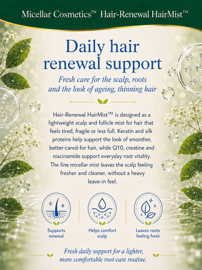 Micellar Cosmetics™ | Q10 Hair-Renewal HairMist™