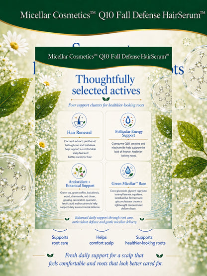 Micellar Cosmetics™ | Q10 Fall-Defense HairSerum™
