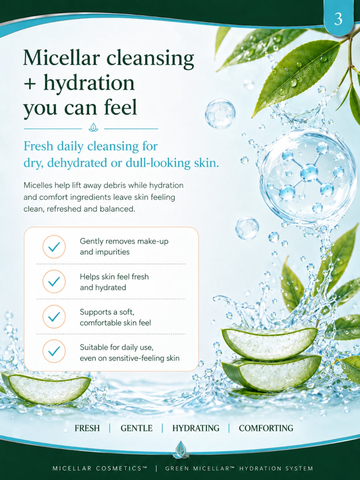 Micellar Cosmetics™ | AquaLock™ Hydrating Micellar Water