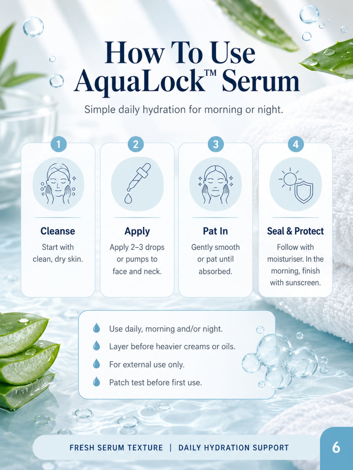 Micellar Cosmetics™ | AquaLock™ Deep Hydration Serum
