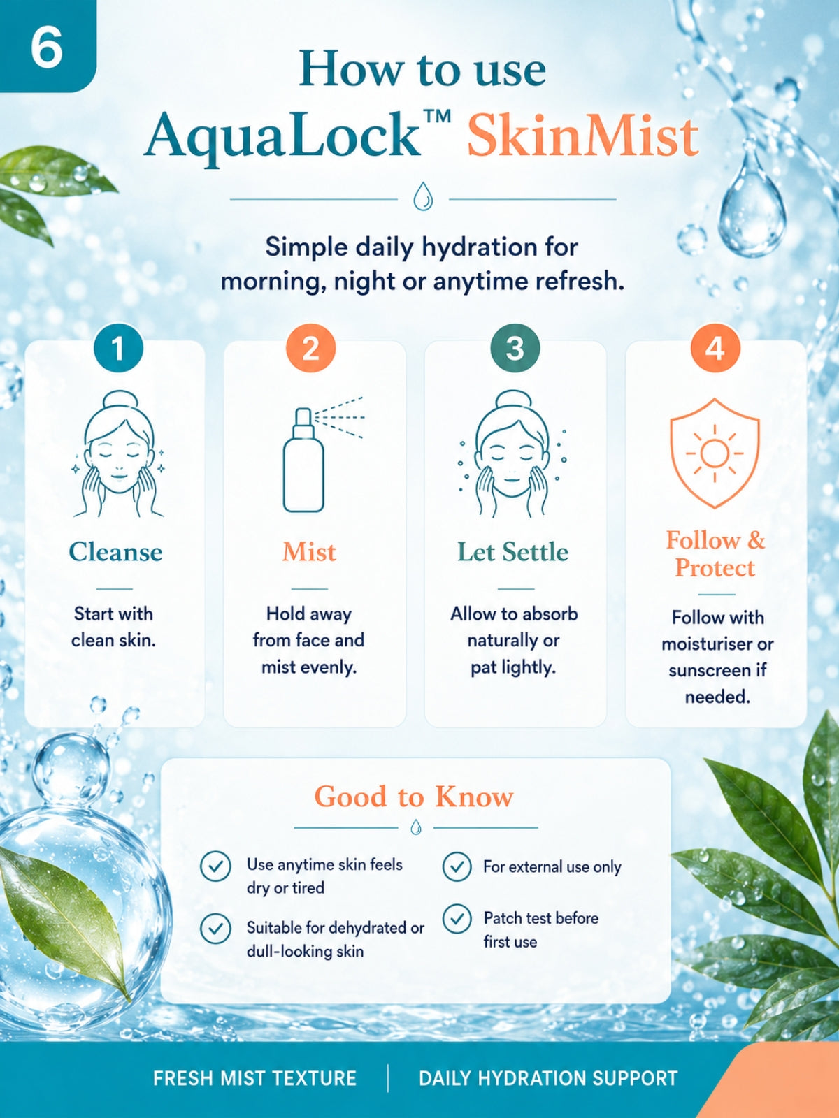 Micellar Cosmetics™ | AquaLock™ Deep Hydration SkinMist