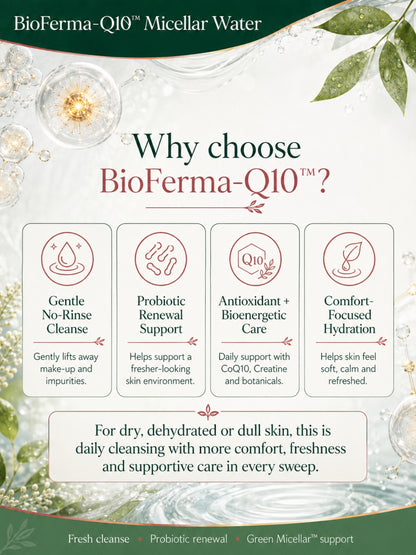 Micellar Cosmetics™ | Q10-BioFerma™ Probiotic Renewal Micellar Water