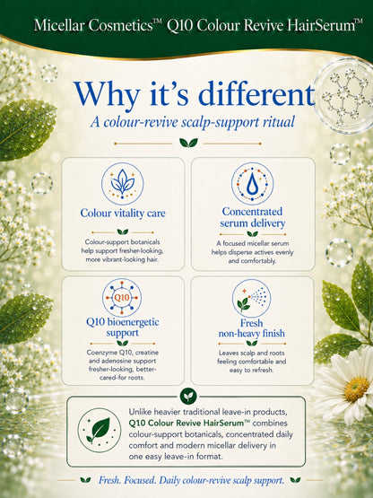 Micellar Cosmetics™ | Q10 Colour-Revive HairSerum™