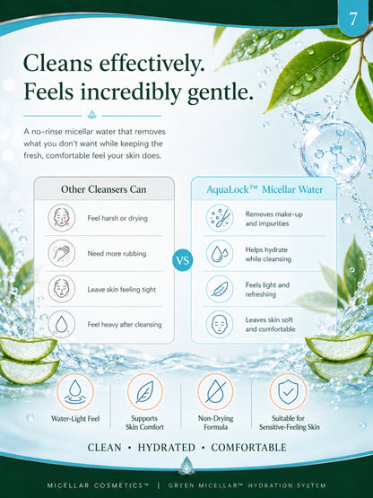 Micellar Cosmetics™ | AquaLock™ Hydrating Micellar Water