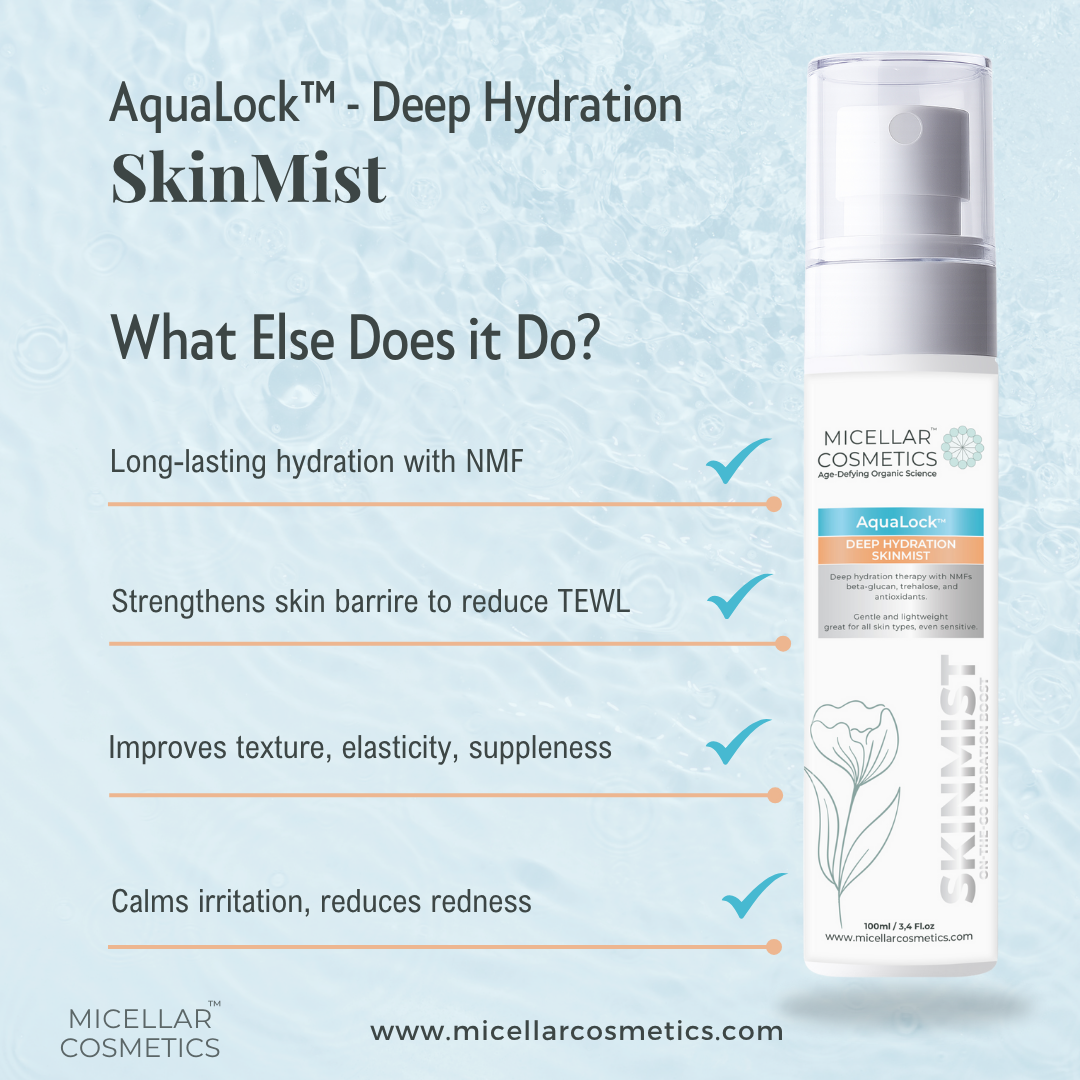 Micellar Cosmetics™ AquaLock SkinMist™ | Weightless Multi-Level Hydration