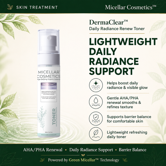 Micellar Cosmetics™ | DermaClear™ Daily Radiance Renew Toner | Micellar Water