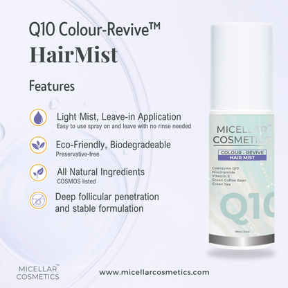 Micellar Cosmetics™ | Q10 Colour Revive HairMist™