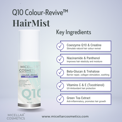 Micellar Cosmetics™ | Q10 Colour Revive HairMist™