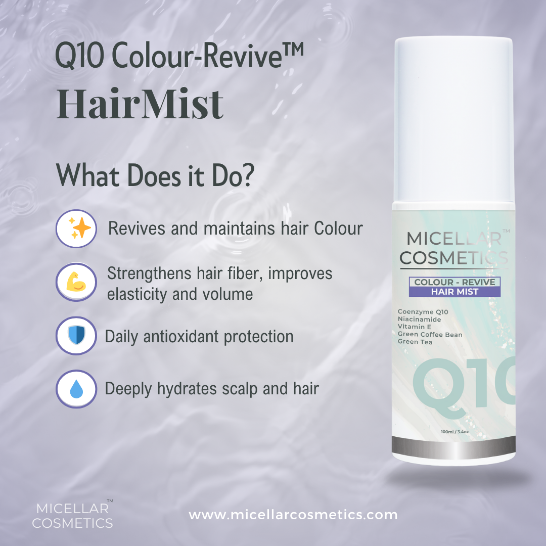 Micellar Cosmetics™ | Q10 Colour Revive HairMist™
