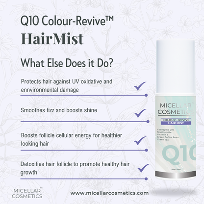 Micellar Cosmetics™ | Q10 Colour Revive HairMist™