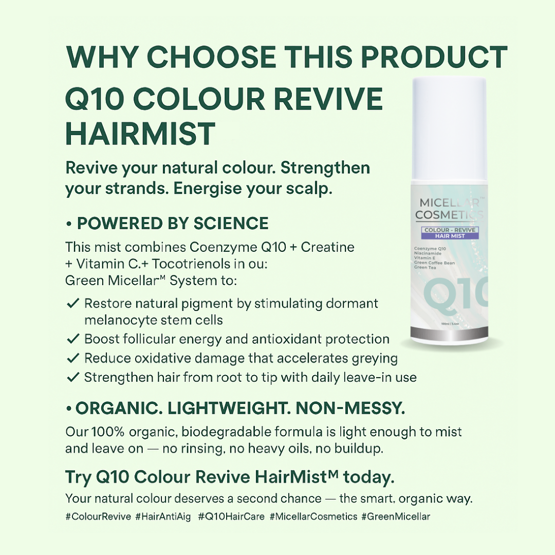 Micellar Cosmetics™ | Q10 Colour Revive HairMist™