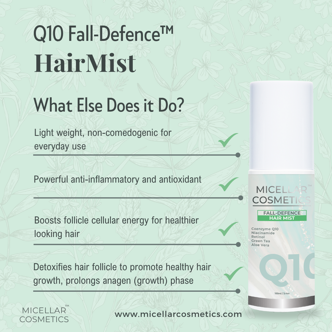 Micellar Cosmetics™ | Q10 Fall Defense HairMist™