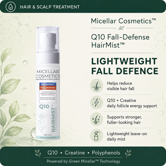 Micellar Cosmetics™ | Q10 Fall-Defense HairMist™