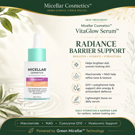Micellar Cosmetics™ | VitaGlow Serum™ | Radiance • Barrier Repair • Cellular Energy